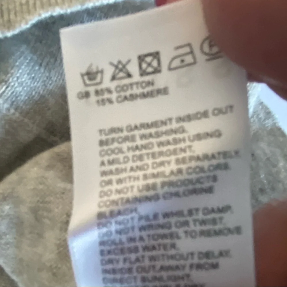 Reiss gray cotton/cashmere sweater, Sz. L